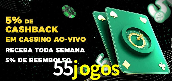 Promoções do cassino ao Vivo 55jogos